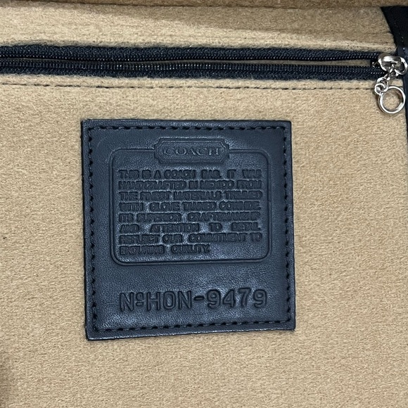 Coach wool crossbody bag tan and black - Picture 5 of 11